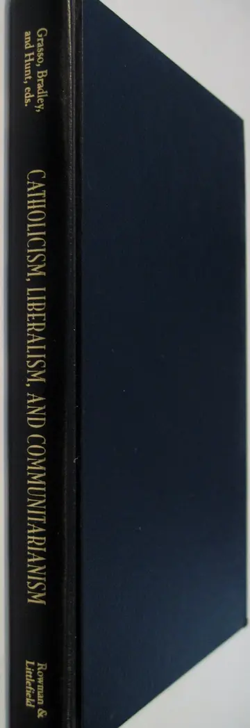 Cover of Catholicism, Liberalism and Communitarianism