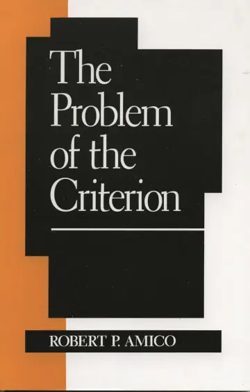 Cover of The Problem of the Criterion