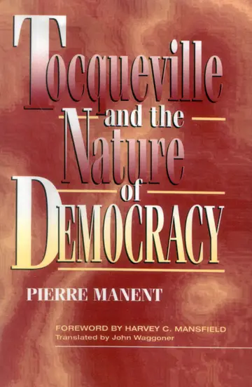 Cover of Tocqueville and the Nature of Democracy