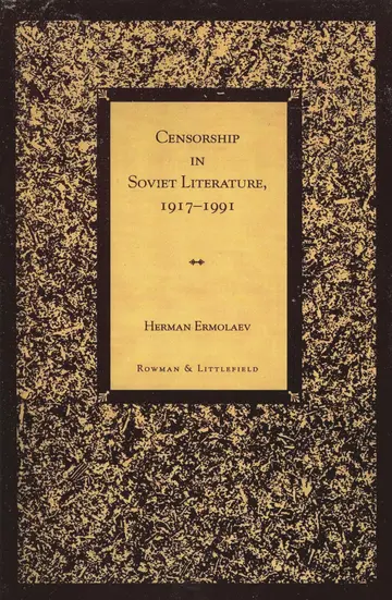 Cover of Censorship in Soviet Literature