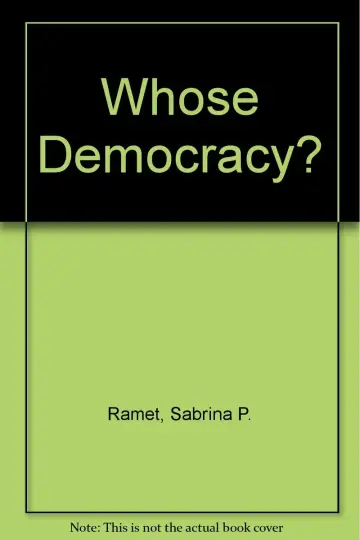 Cover of Whose Democracy?