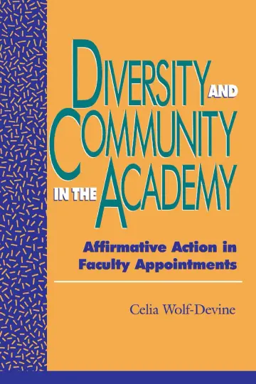 Cover of Diversity and Community in the Academy