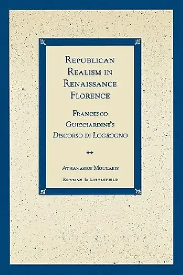 Cover of Republican Realism in Renaissance Florence