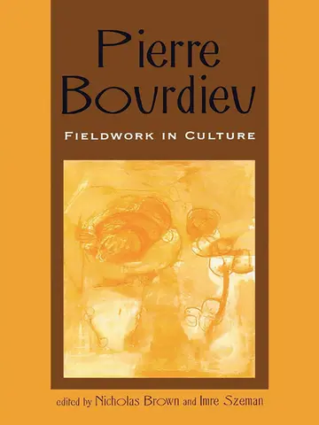 Cover of Pierre Bourdieu
