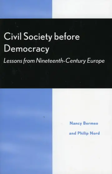 Cover of Civil Society Before Democracy