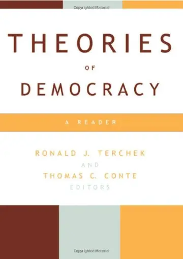 Cover of Theories of Democracy
