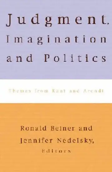 Cover of Judgment, Imagination, and Politics