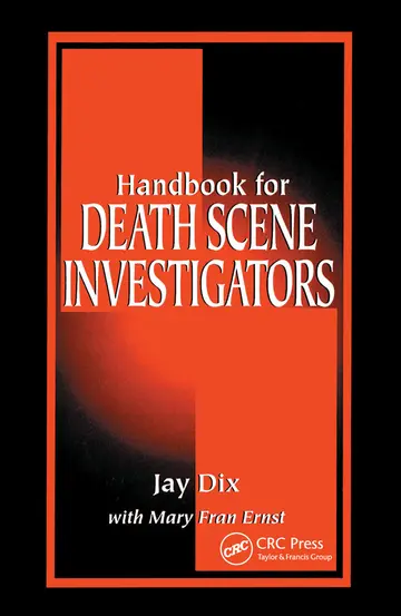 Cover of Handbook for Death Scene Investigators