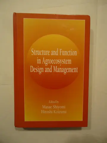 Cover of Structure and Function in Agroecosystem Design and Management