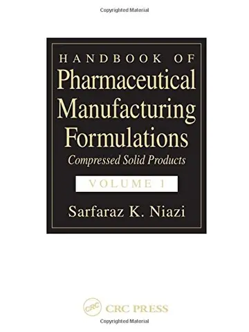 Cover of Handbook of Pharmaceutical Manufacturing Formulations