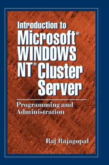 Cover of Introduction to Microsoft Windows NT Cluster Server