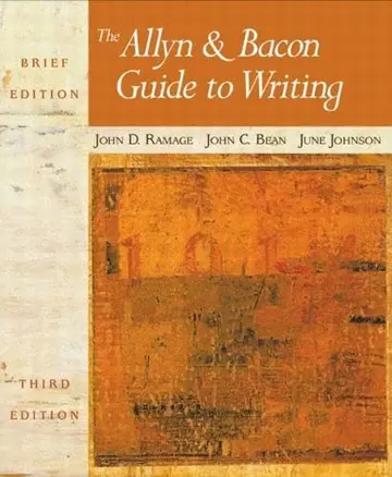 Cover of The Allyn & Bacon Guide to Writing