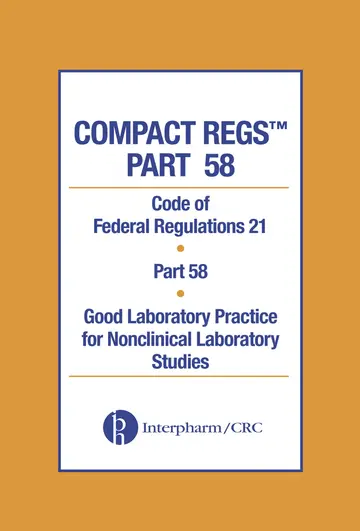 Cover of Compact Regs Part 58