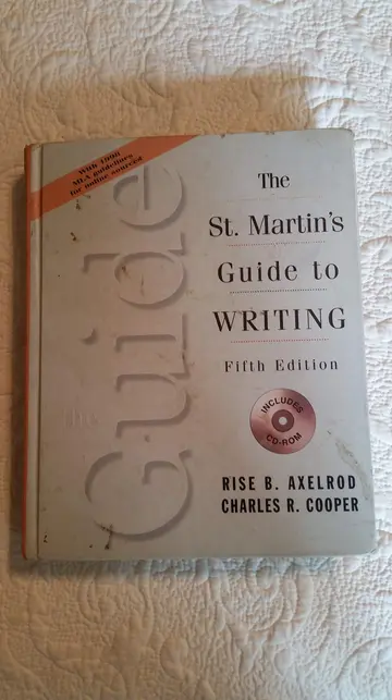 Cover of The St. Martin's Guide to Writing