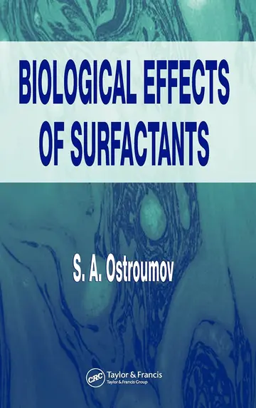 Cover of Biological Effects of Surfactants