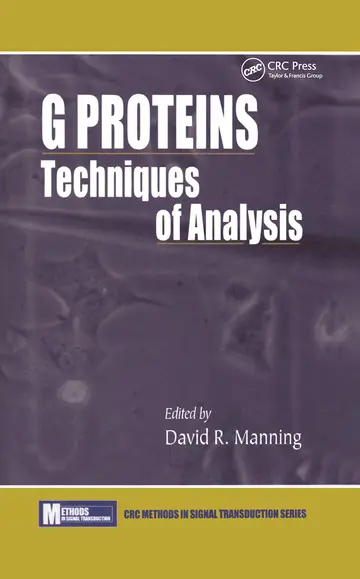 Cover of G ProteinsTechniques of Analysis