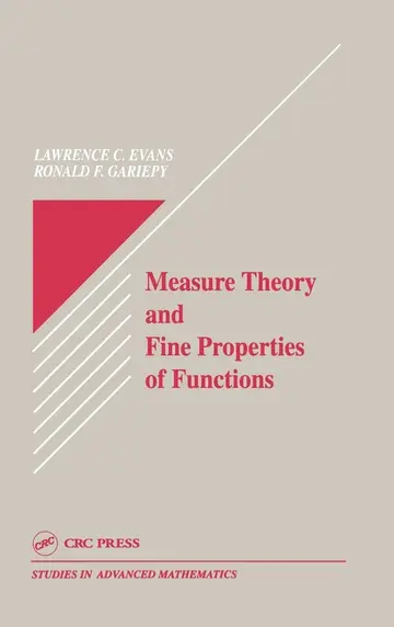 Cover of Measure Theory and Fine Properties of Functions