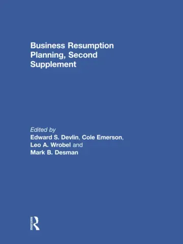 Cover of Business Resumption Planning