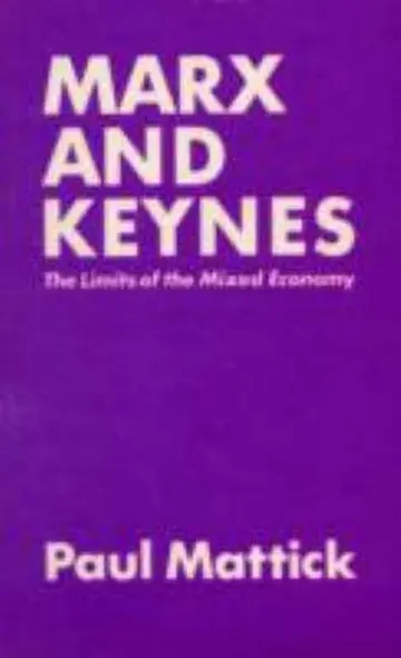 Cover of Marx and Keynes