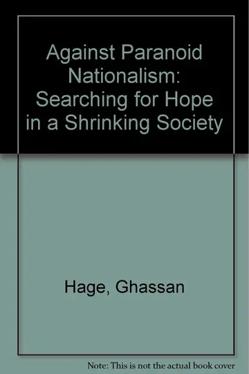 Cover of Against Paranoid Nationalism