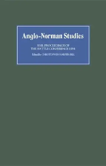 Cover of Anglo-Norman Studies XVII