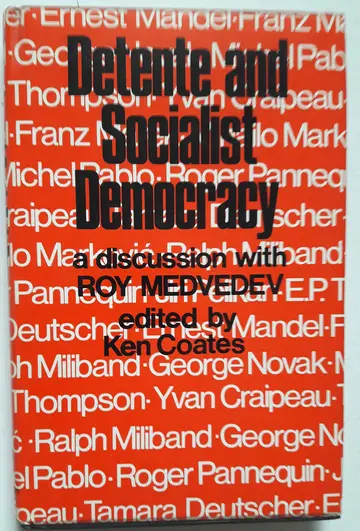 Cover of Detente and Socialist Democracy