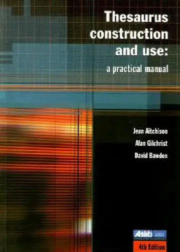 Cover of Thesaurus Construction and Use