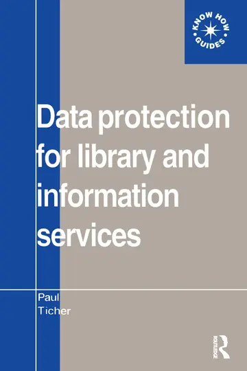 Cover of Data Protection for Library and Information Services