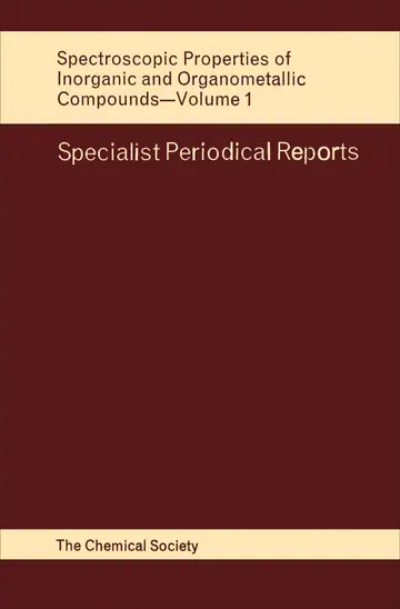 Cover of Spect Properties Inorganic & Organometallic Cmpds