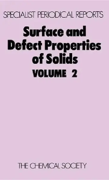 Cover of Surface and Defect Properties of Solids