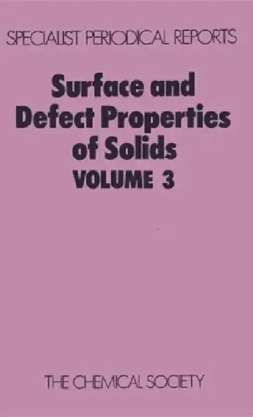 Cover of Surface and Defect Properties of Solids