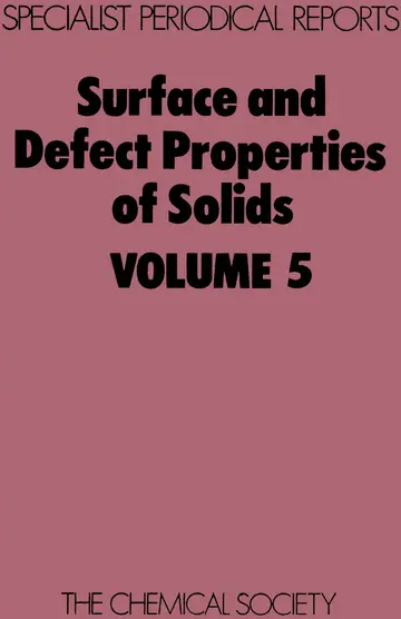 Cover of Surface & Defect Properties of Solids