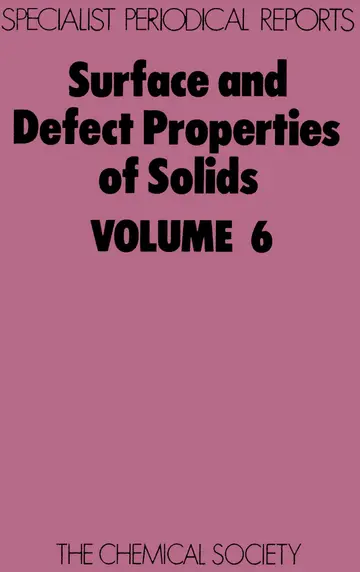 Cover of Surface and Defect Properties of Solids