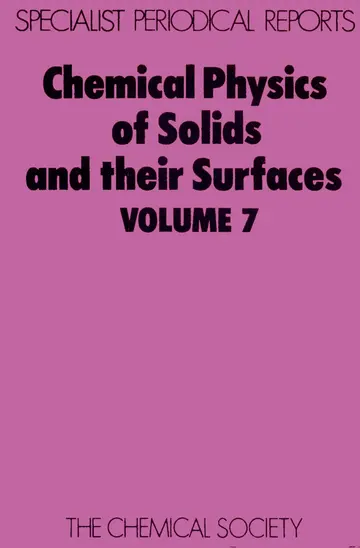 Cover of Chemical Physics of Solids and Their Surfaces