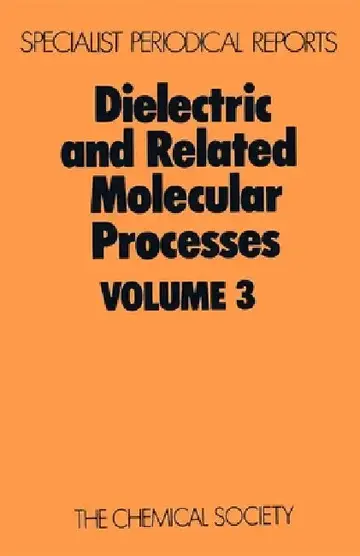 Cover of Dielectric and Related Molecular Processes