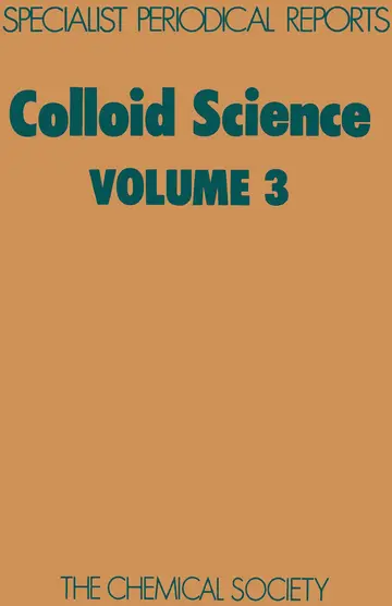 Cover of Colloid Science