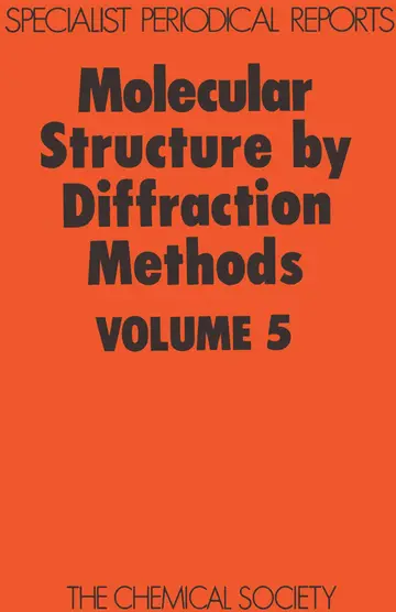 Cover of Molecular Struc by Diffraction Methods