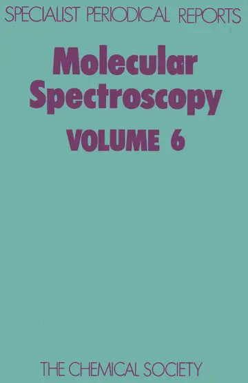 Cover of Molecular Spectroscopy Vol 6