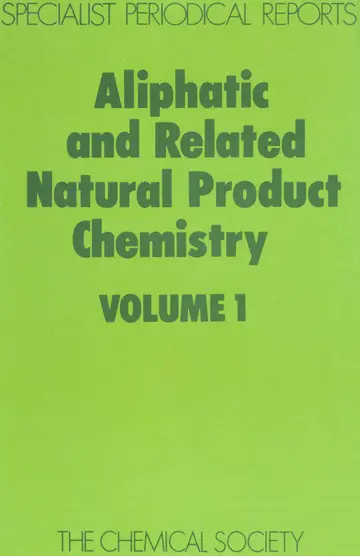 Cover of Aliphatic & Related Natural Product Chemistry, Vol 1