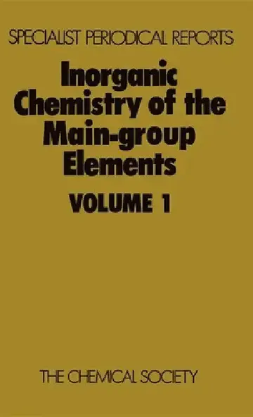Cover of Inorganic Chemistry of the Main-Group Elements