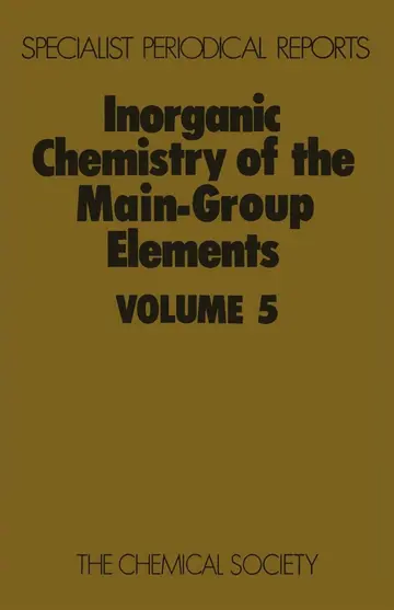 Cover of Inorganic Chemistry of the Main Group Elmts