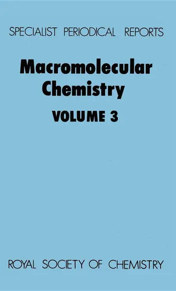 Cover of Macromolecular Chemistry Volume 3