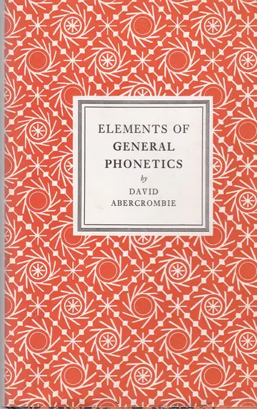 Cover of Elements of General Phonetics