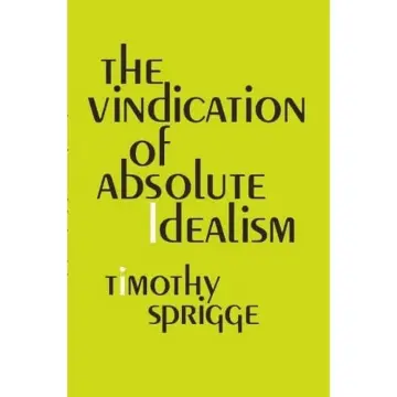 Cover of The Vindication of Absolute Idealism