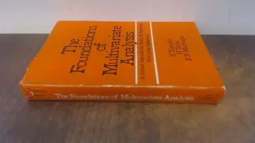 Cover of The Foundations of Multivariate Statistical Analysis