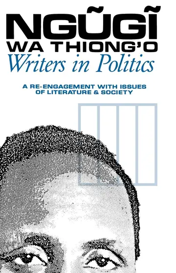 Cover of Writers in Politics