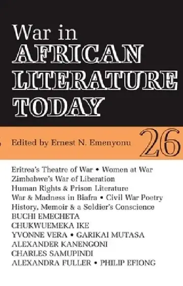 Cover of Alt 26 War in African Literature Today