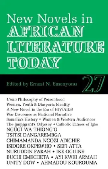 Cover of Alt 27 New Novels in African Literature Today