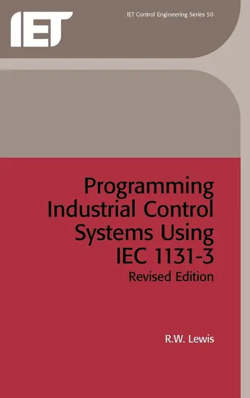 Cover of Programming Industrial Control Systems Using IEC 1131-3