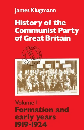 Cover of Formation and Early Years, 1919-24 (v.1)